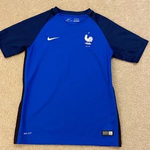 Boys France Soccer Jersey size large